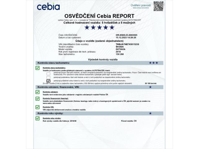 Škoda Octavia 1,6 TDI,ACTIVE,1.maj.,ČR,DPH-122