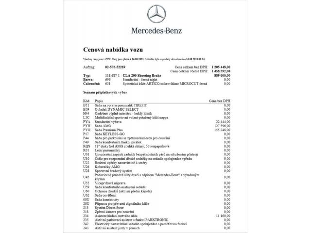 Mercedes-Benz CLA 1,3 CLA 200 SB-1618