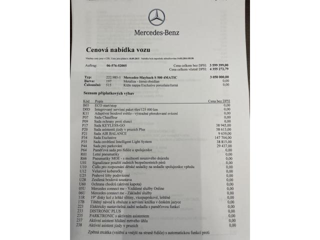 Mercedes-Benz Třídy S 4,7 S 500 4M MAYBACH-1417