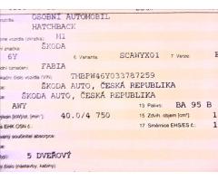 Škoda Fabia 1,2   PŮVOD ČR - 21